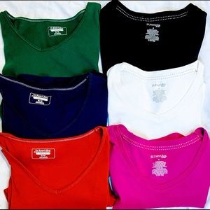 NOT FOR SALE ST JOHN’S BAY CLASSIC TEES/SHIRTS M/M 3/4 SLEEVES VERY GENTLY USED